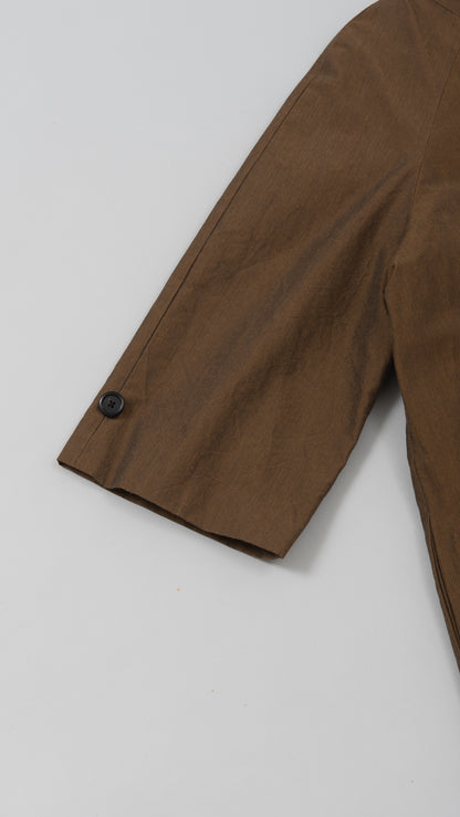 raglan split sleeve coat