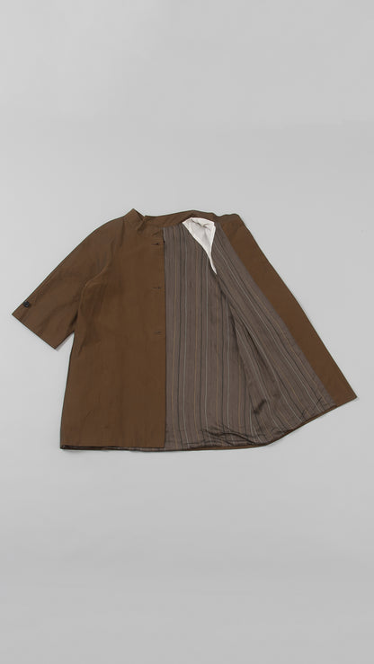 raglan split sleeve coat