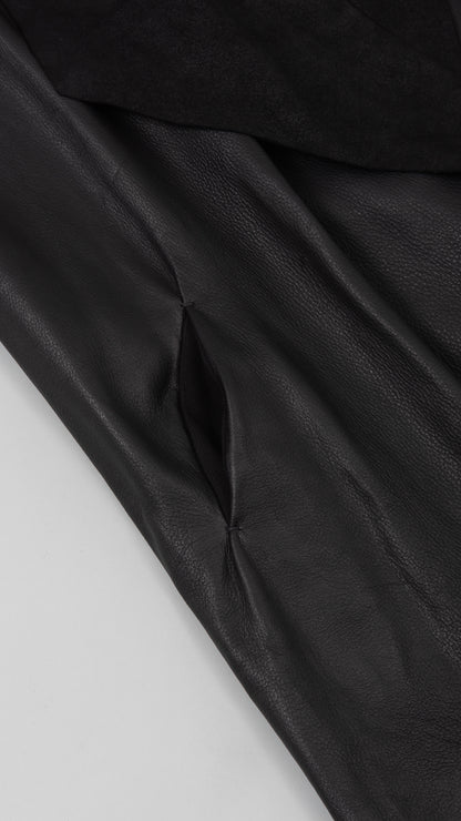 sleeveless open wide coat  lenght105cm