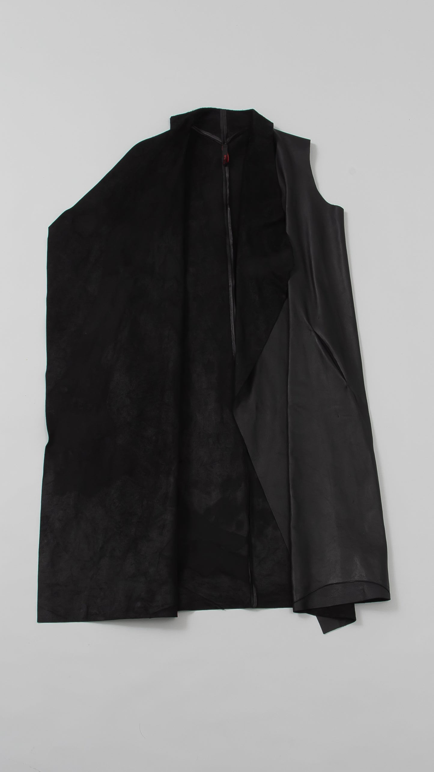 sleeveless open wide coat  lenght105cm