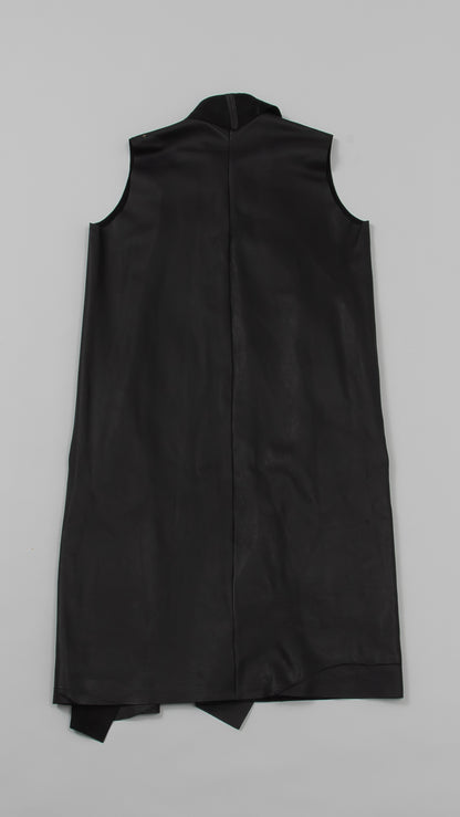 sleeveless open wide coat  lenght105cm