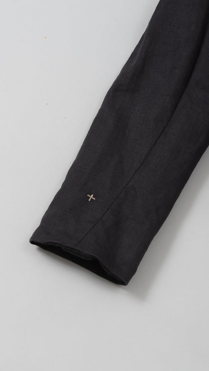 wo.fitted cross pocket short jacket