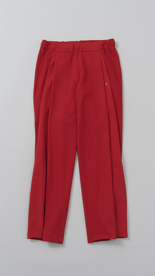 Elastic Waist 7/8-Length Pants