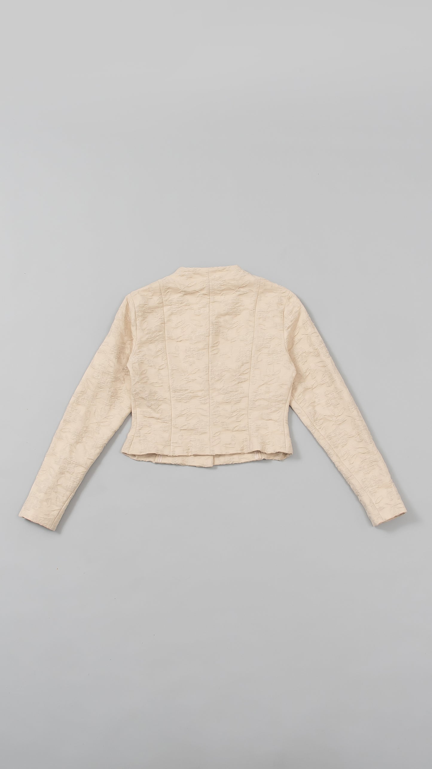 Floral Pattern Cropped Jacket