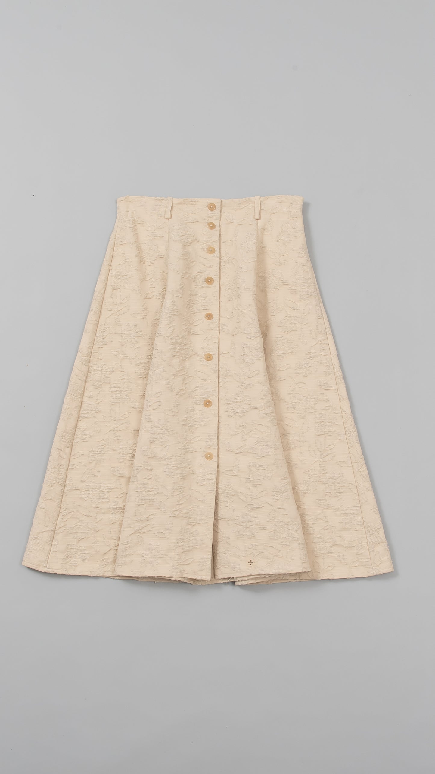 Floral Pattern Flared Skirt