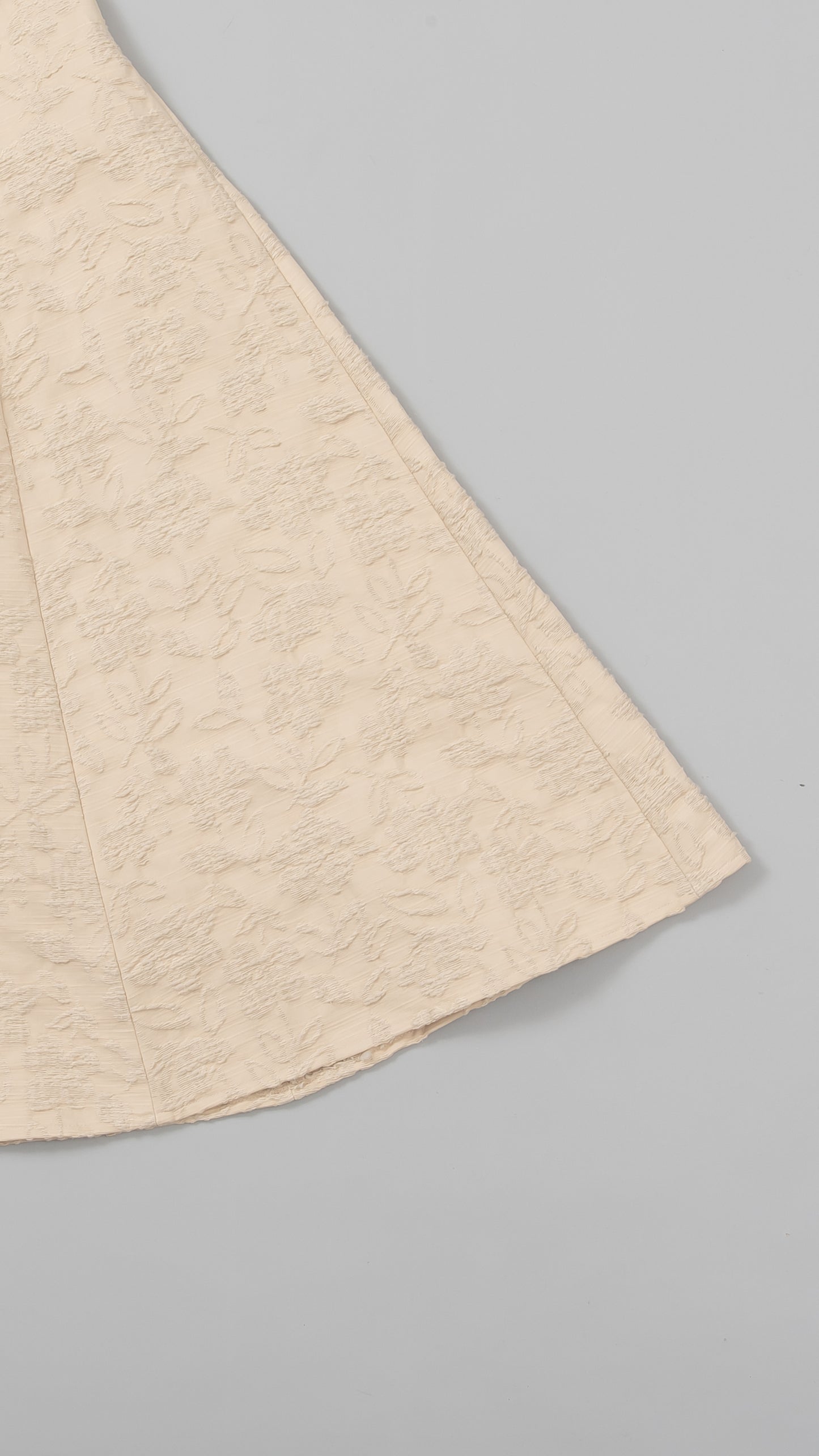 Floral Pattern Flared Skirt