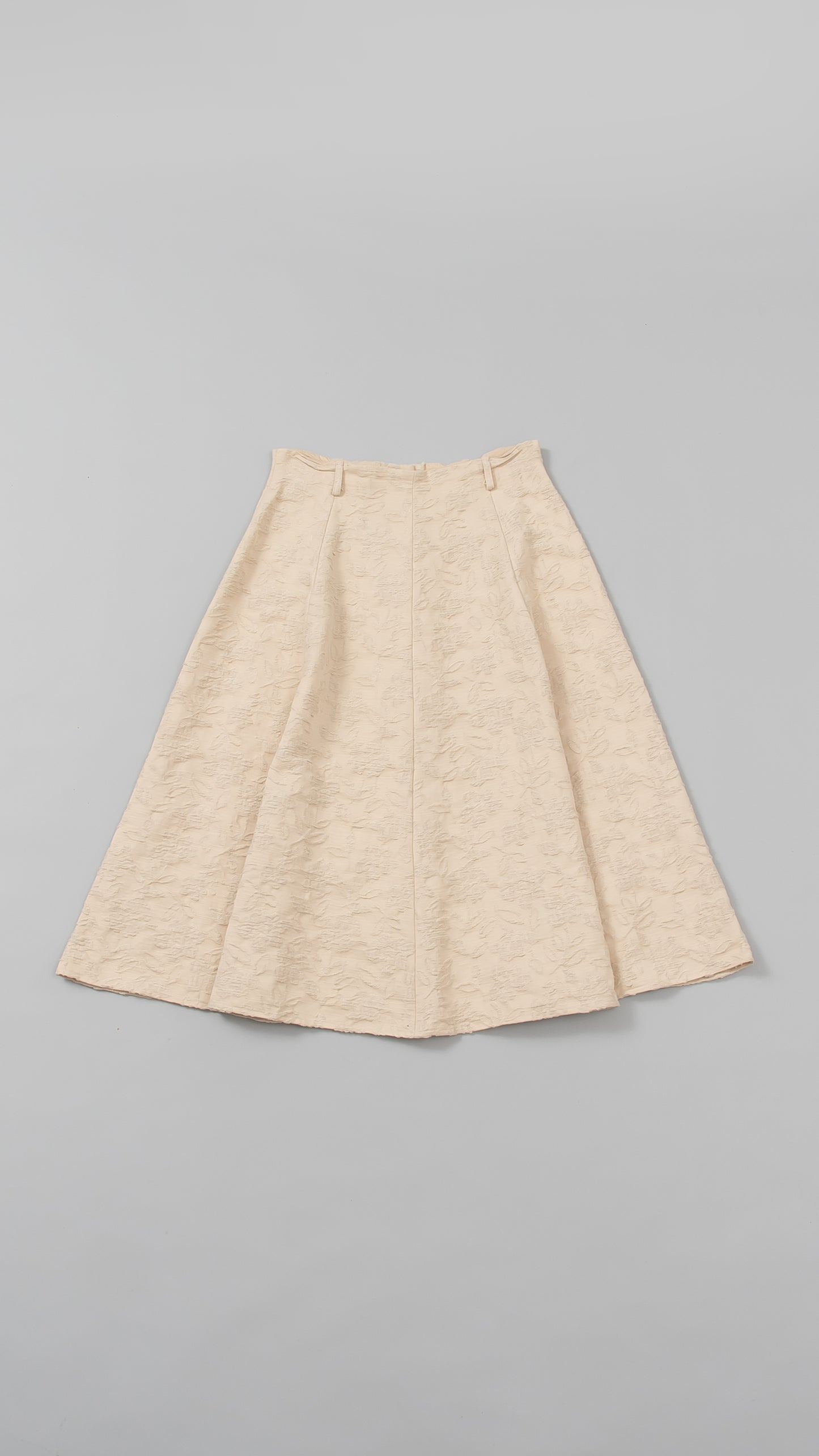 Floral Pattern Flared Skirt