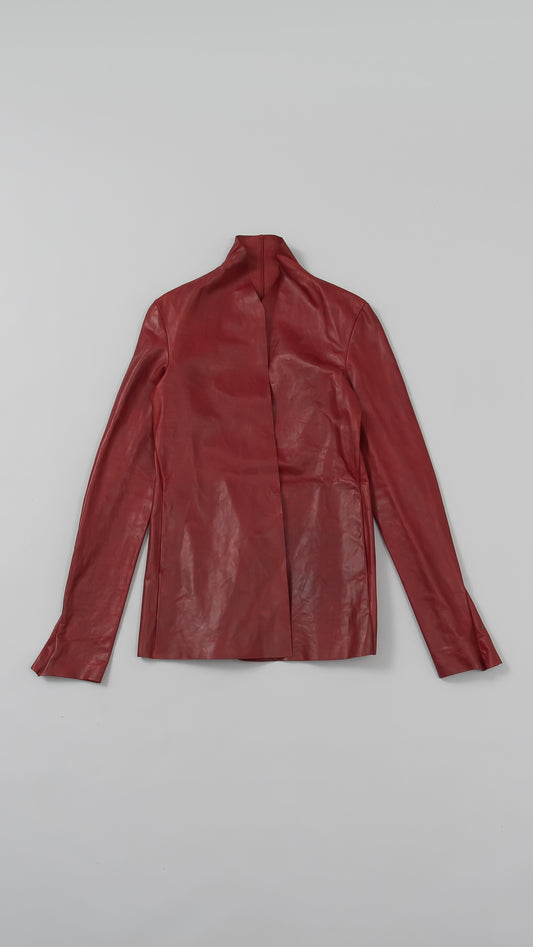 wo.vertial pocket unlined jacket