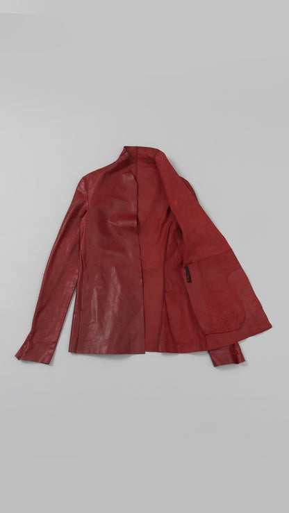 wo.vertial pocket unlined jacket