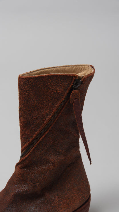 wo.side zipped tall boot w/ex heel