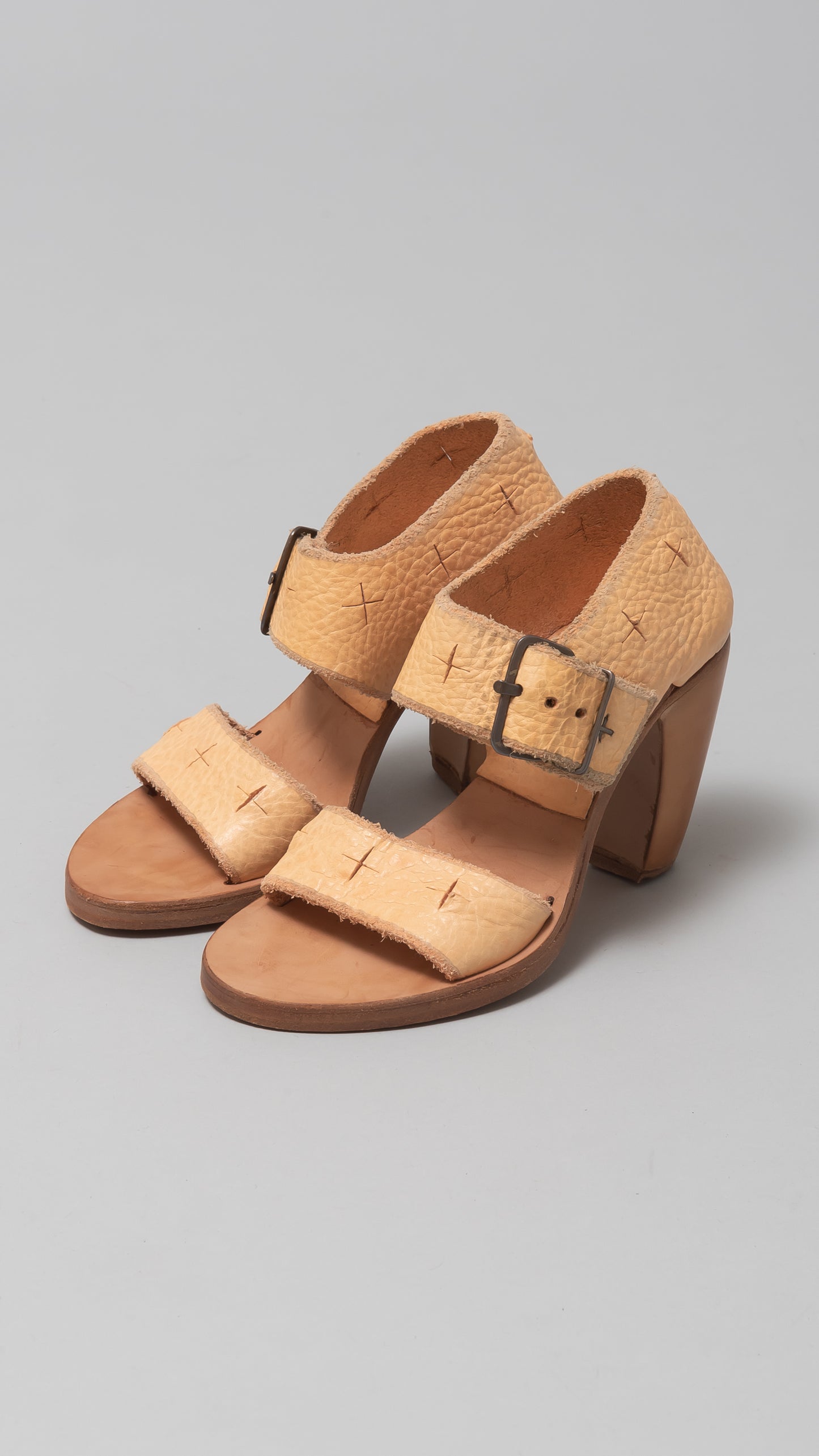 back strap high heel sandals