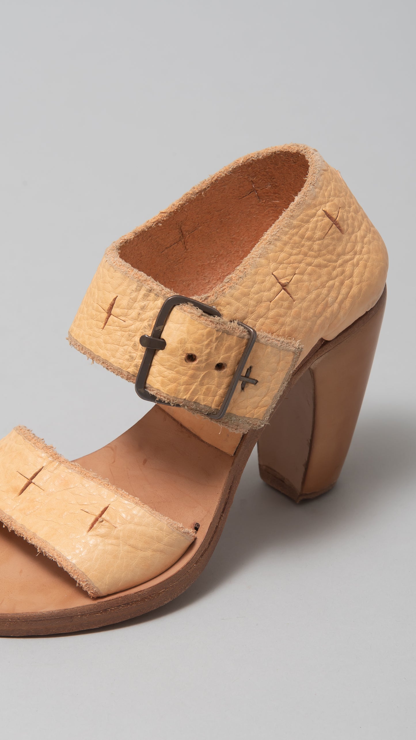 back strap high heel sandals