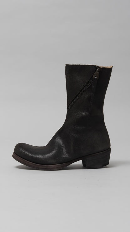 wo.side zipped tall boot w/ex heel
