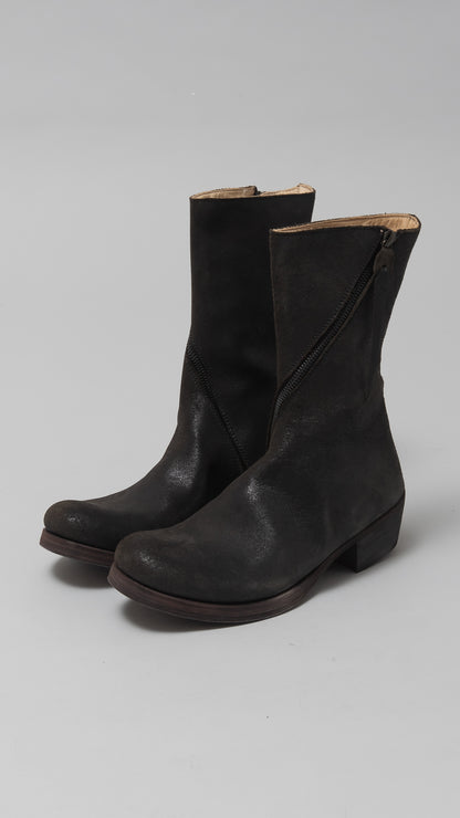 wo.side zipped tall boot w/ex heel