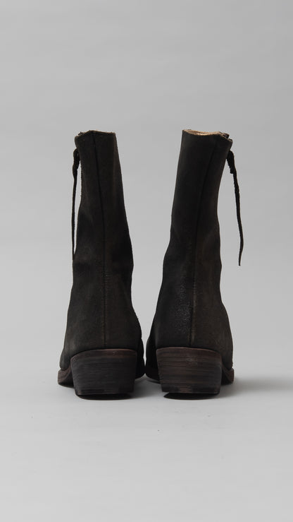 wo.side zipped tall boot w/ex heel