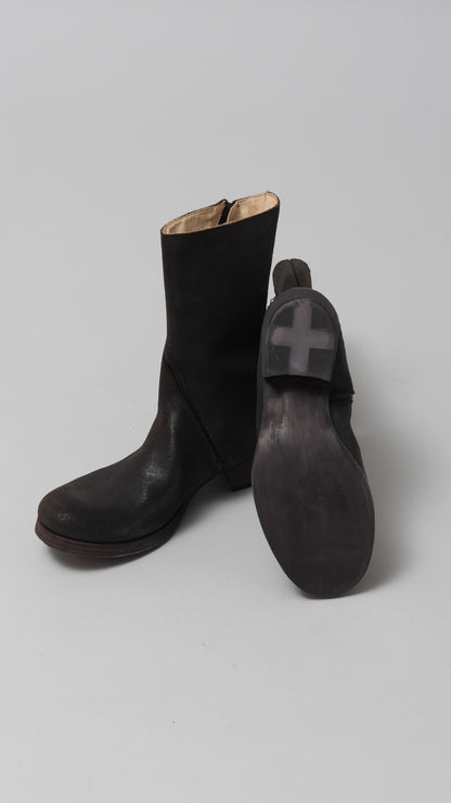 wo.side zipped tall boot w/ex heel