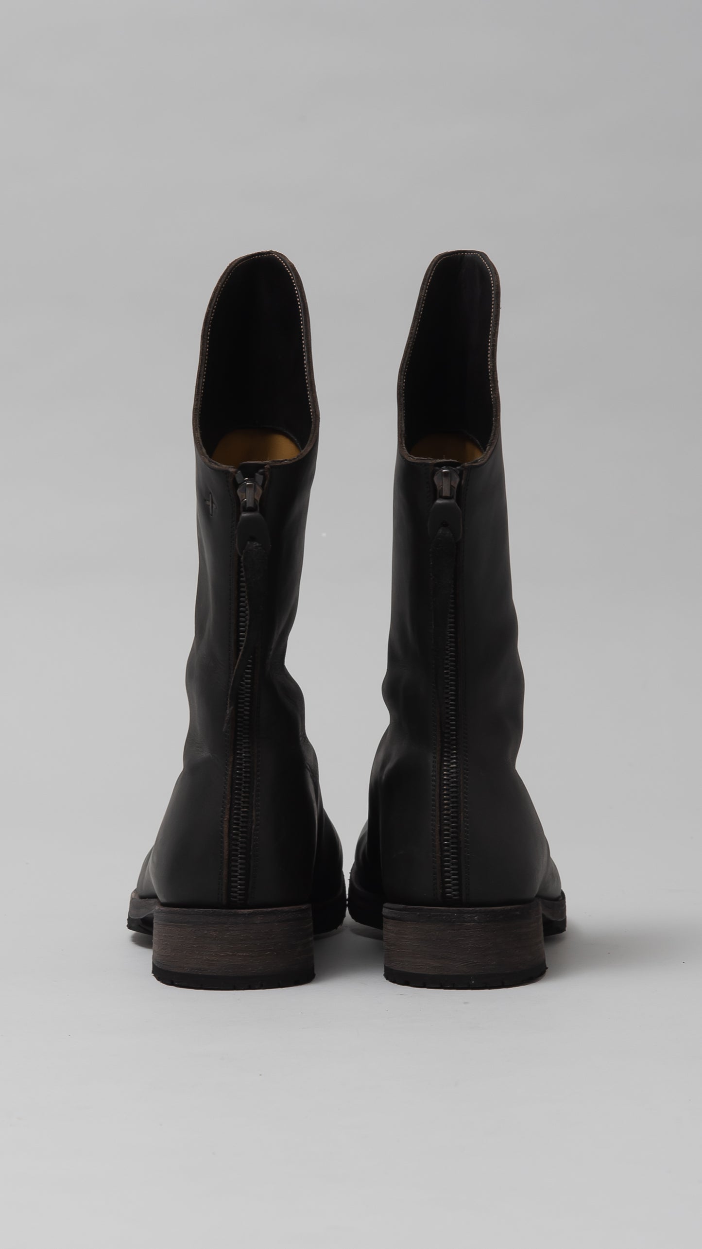 diagonal tall back zipper boot