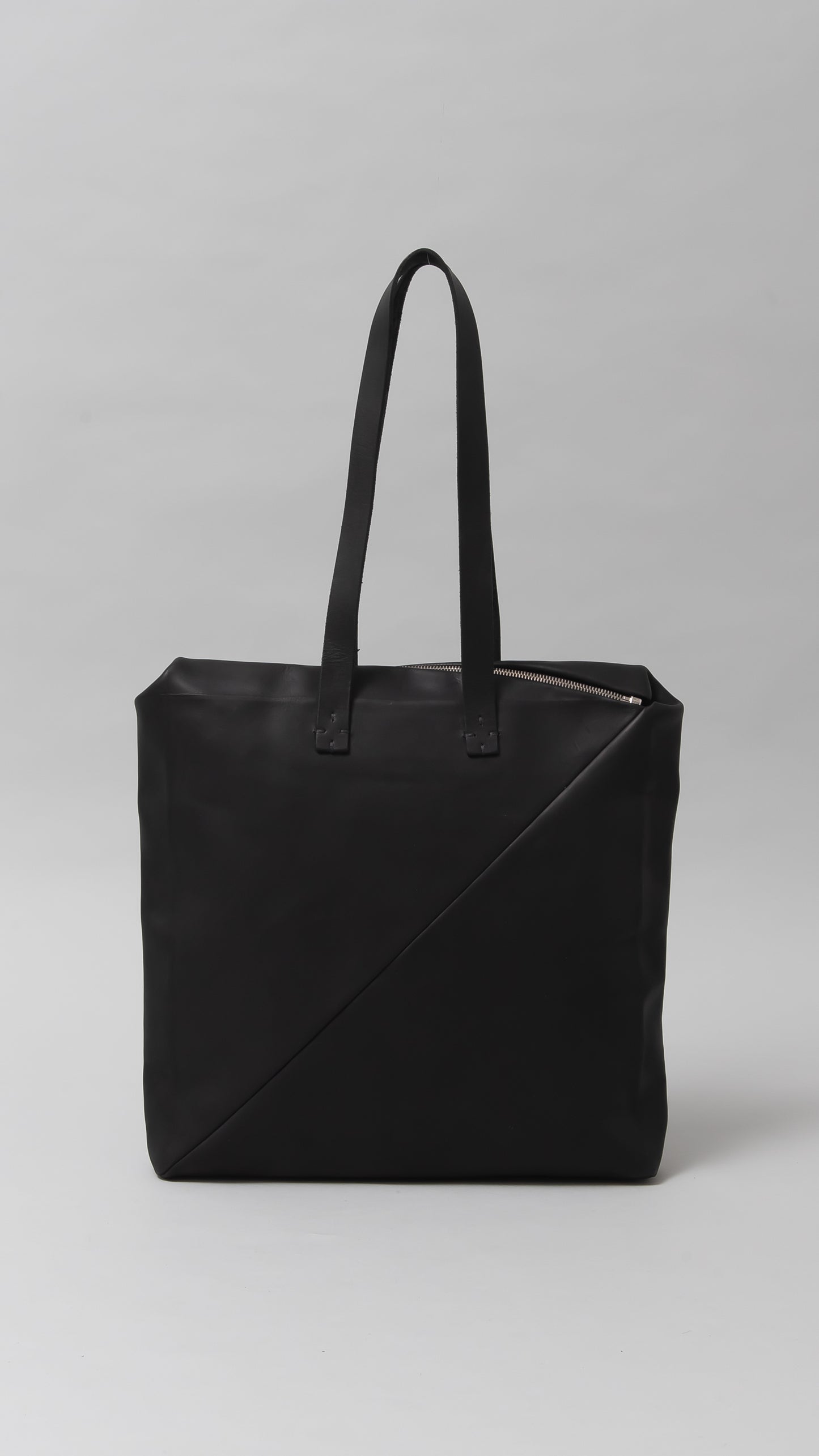 double handle square diagonal bag