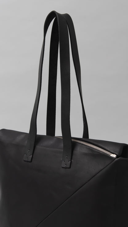 double handle square diagonal bag