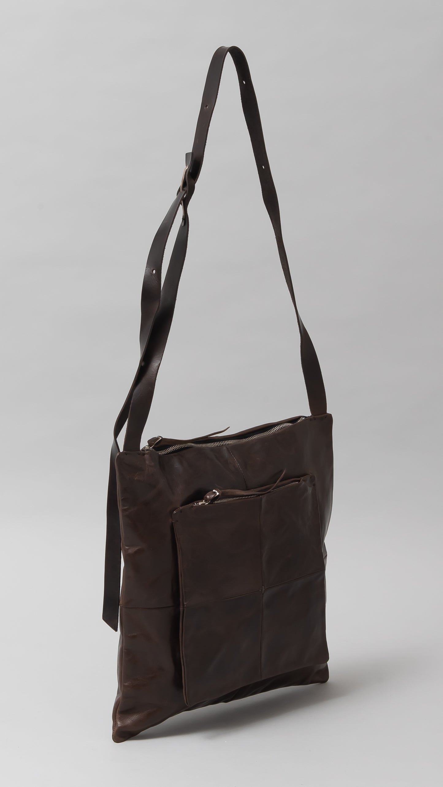 Square One-Shoulder Zipper Bag