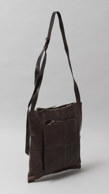 Square One-Shoulder Zipper Bag