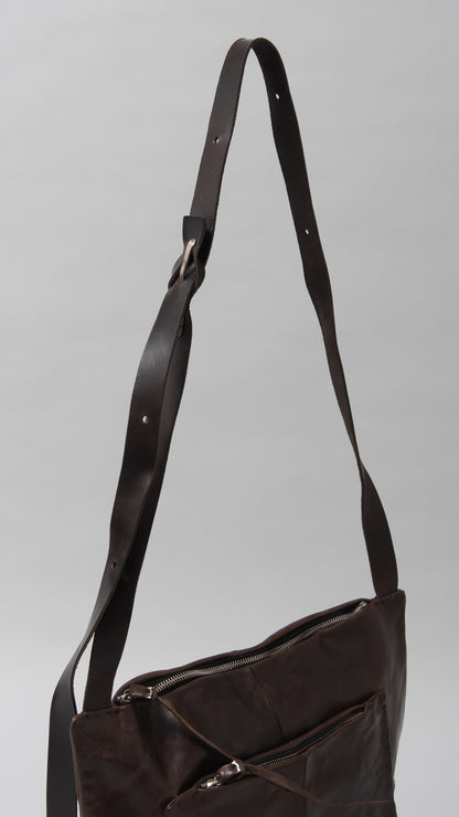 Square One-Shoulder Zipper Bag