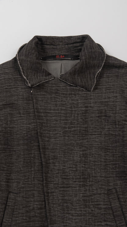 diagonal zip biker jacket