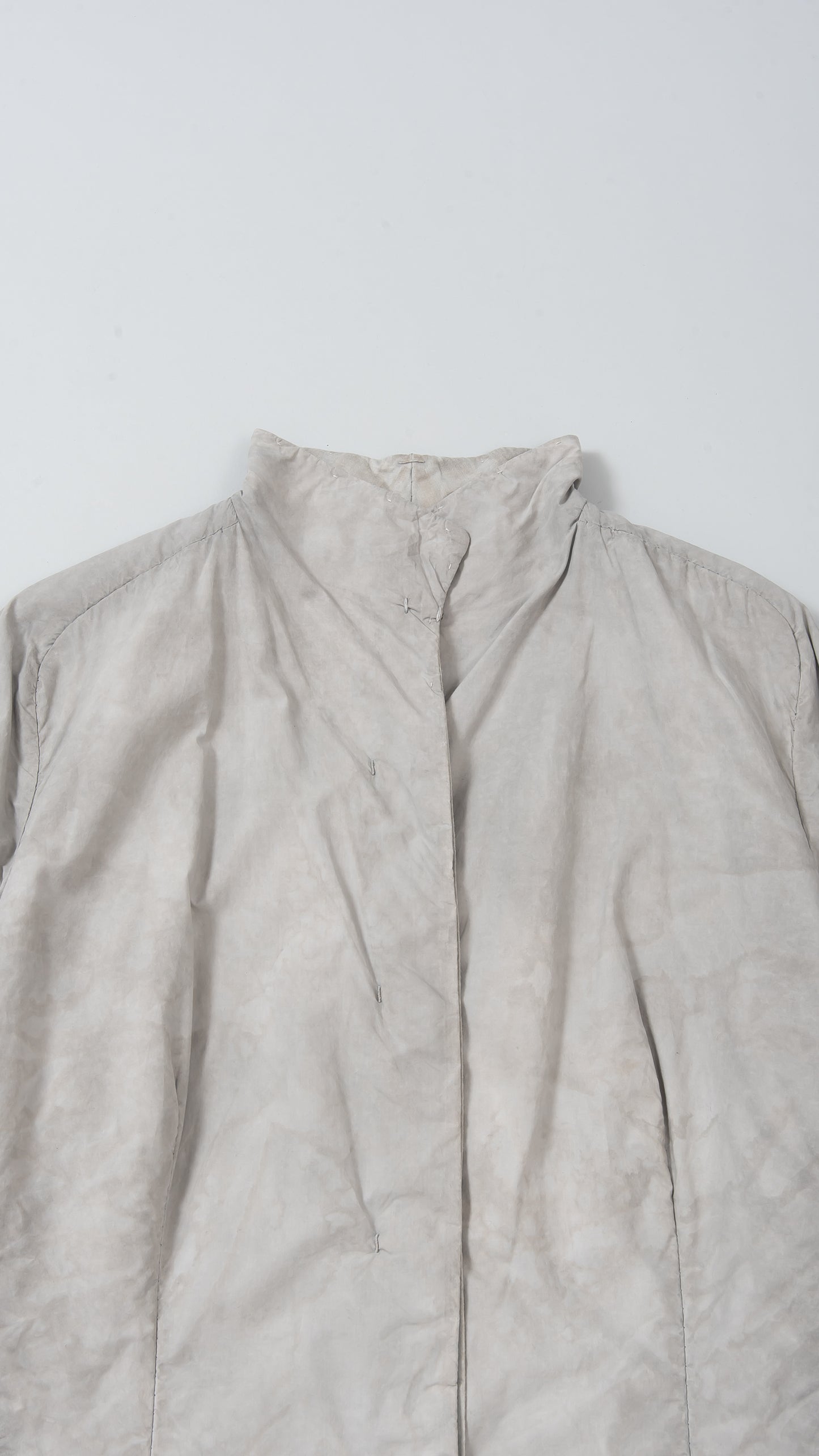 Short Collar Long Sleeve Coat