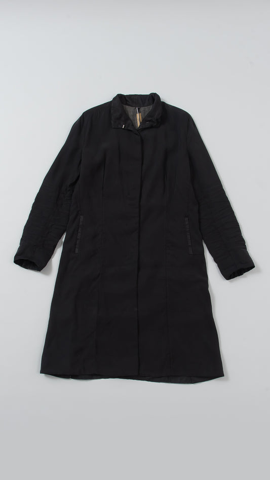 Short Collar Long Sleeve Coat