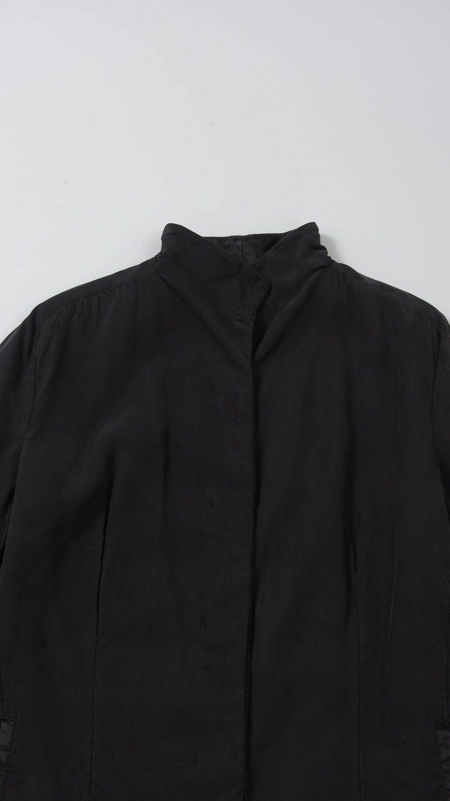 Short Collar Long Sleeve Coat