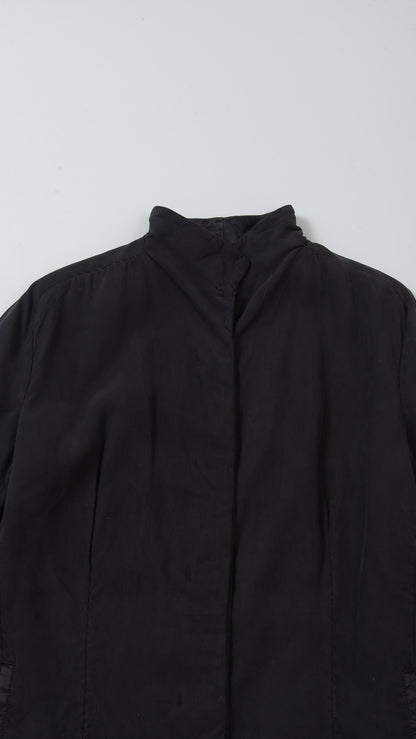 Short Collar Long Sleeve Coat