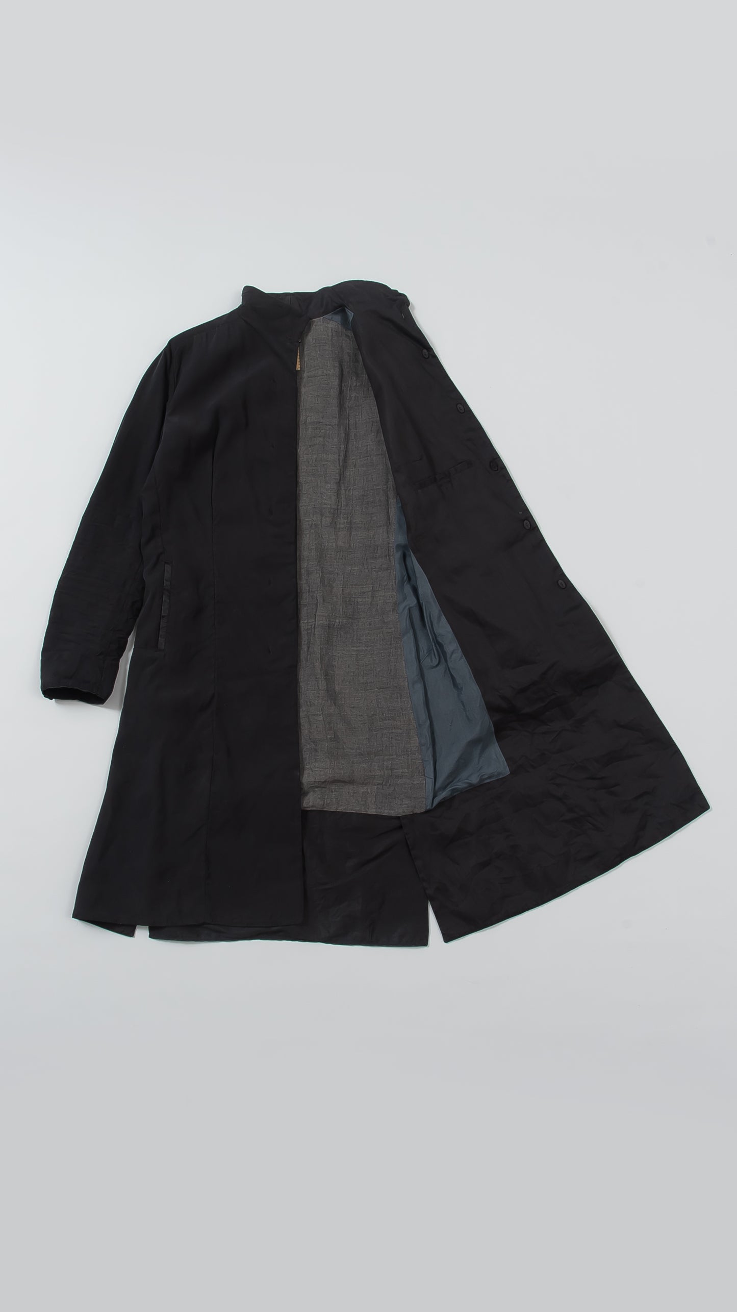 Short Collar Long Sleeve Coat