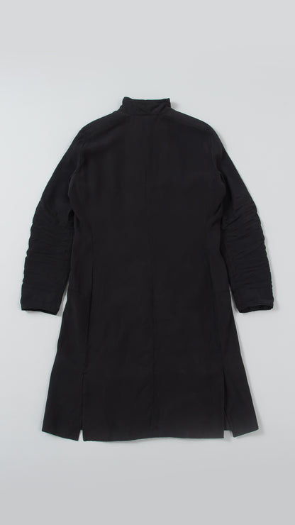 Short Collar Long Sleeve Coat