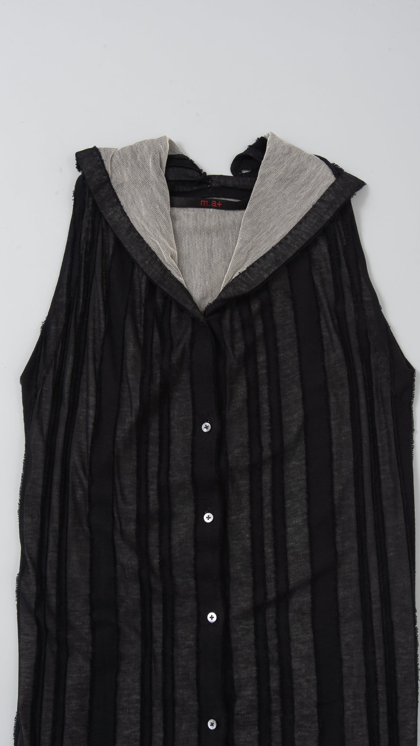 Sleeveless Dress with Front Opening