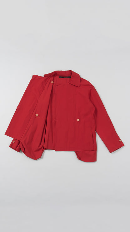 ovesized straight jacket pop out