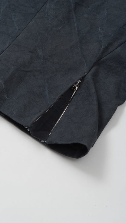 wo. diagonal zip unlined biker jacket