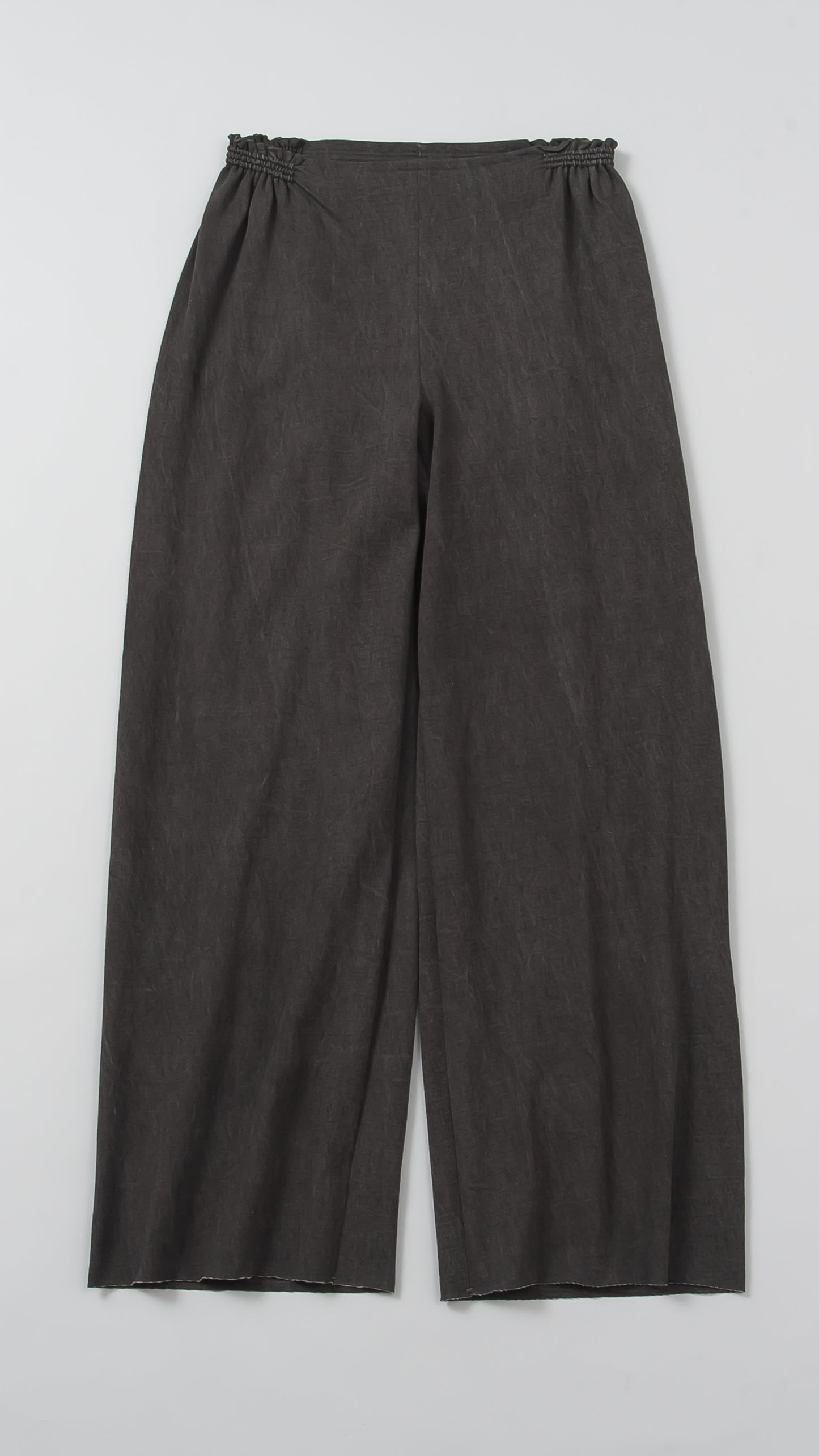 wo. elastic waist wide pants
