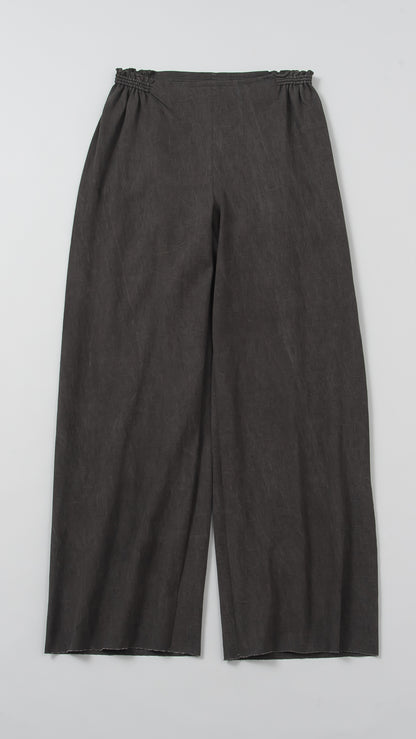 wo. elastic waist wide pants