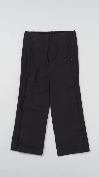 front pleat wide fit pants