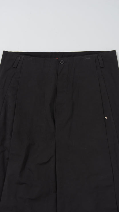 front pleat wide fit pants