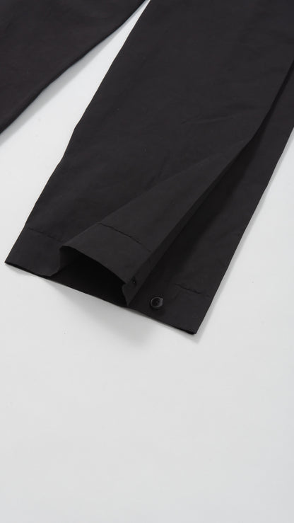 front pleat wide fit pants