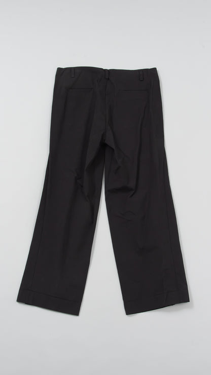 front pleat wide fit pants