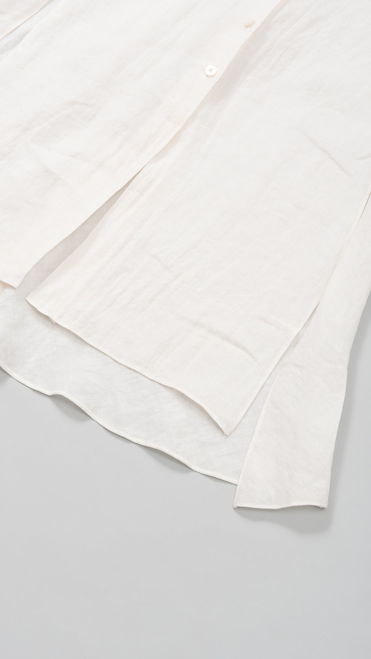 Eight-Button Front Dress with Side Slits