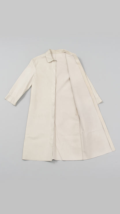 wo rounded collar 3/4 sleeve long shirt