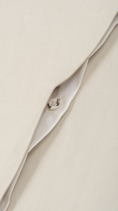 wo rounded collar 3/4 sleeve long shirt