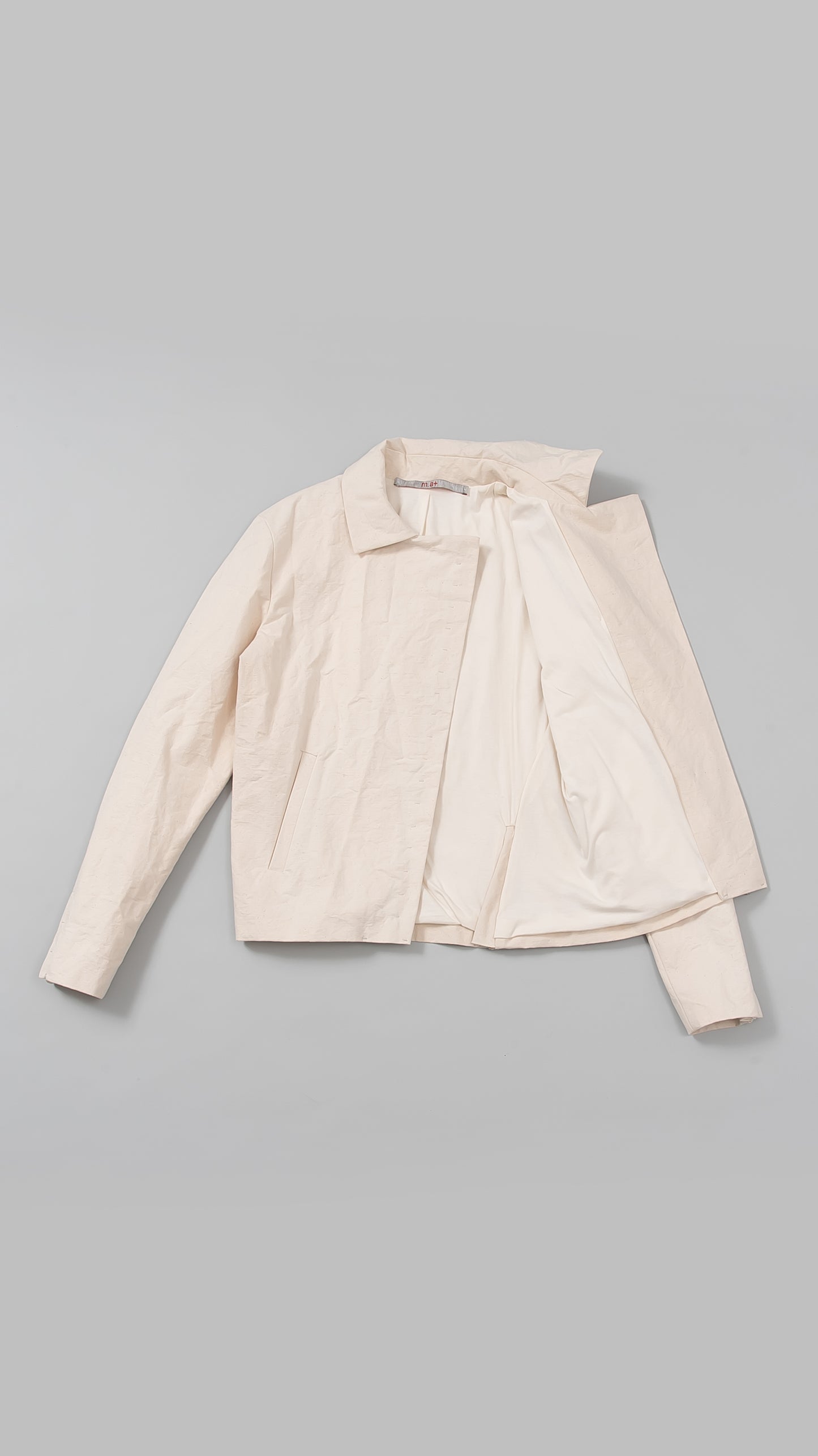 wo. diagonal zip unlined biker jacket