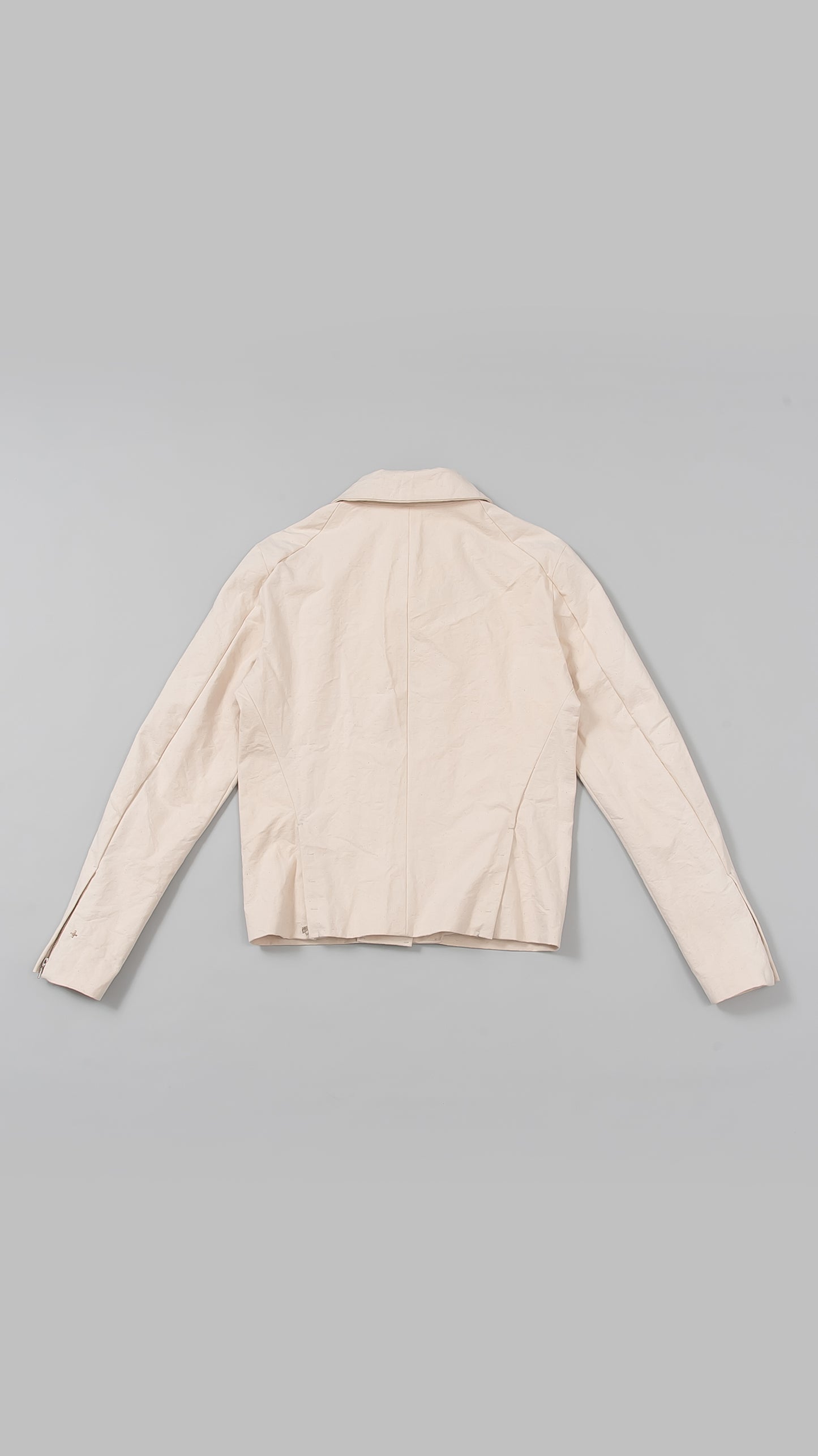 wo. diagonal zip unlined biker jacket