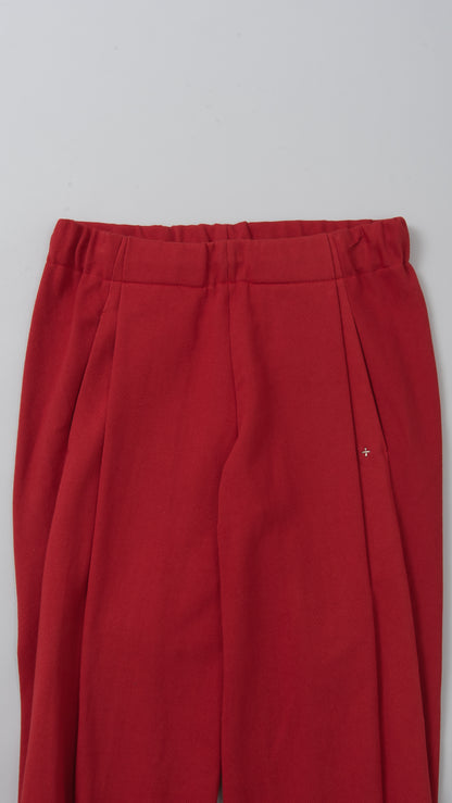 Elastic Waist 7/8-Length Pants