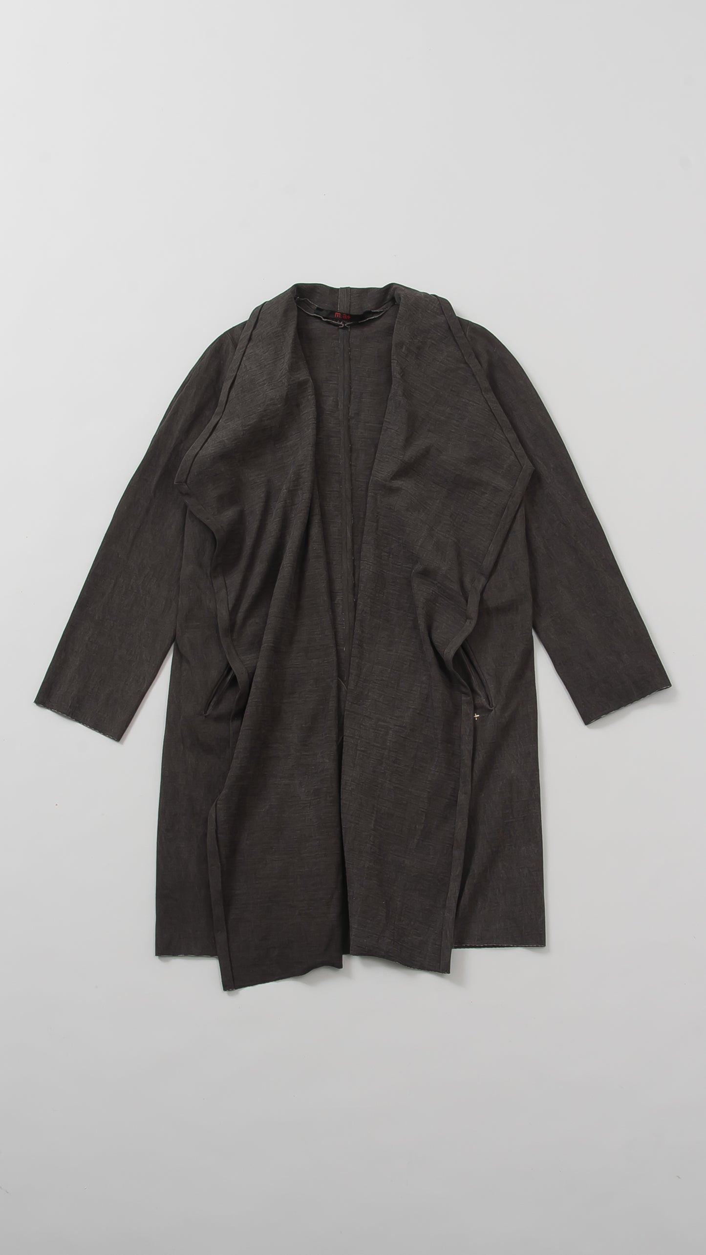 open wide coat w/pocket