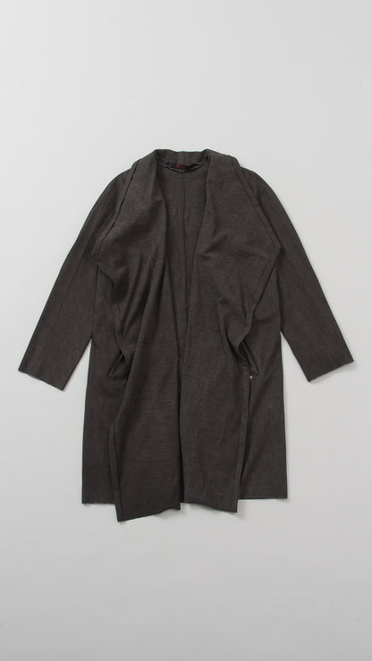 open wide coat w/pocket